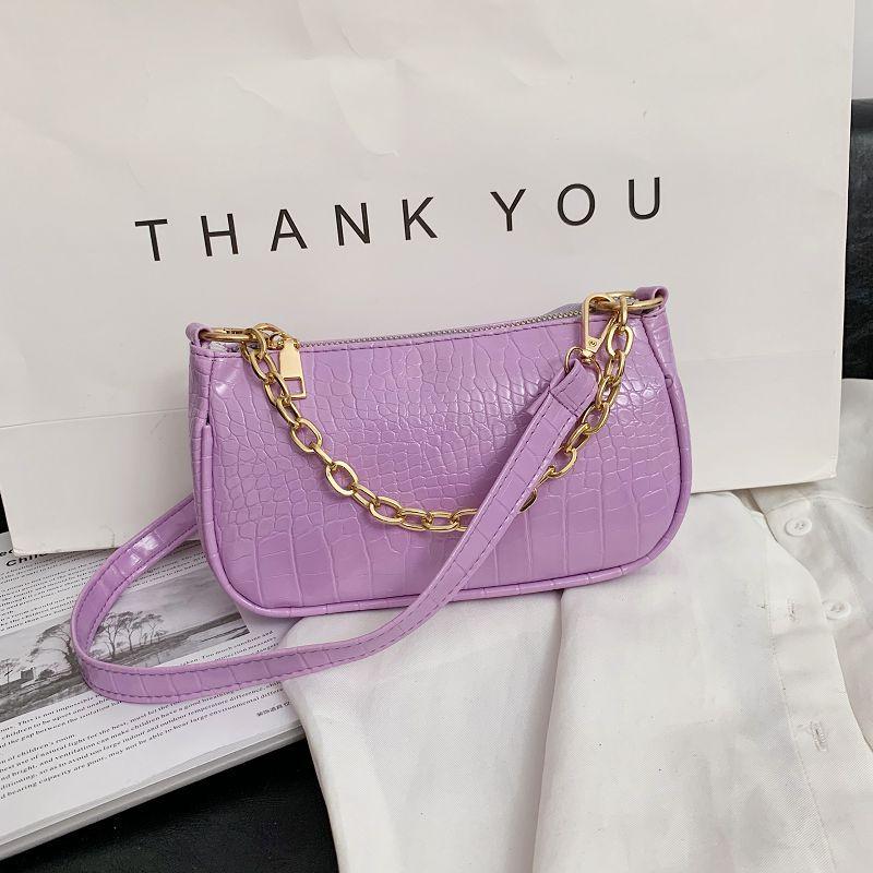 

Fashion Women Handbags PU Leather Totes Bag Top-Handle Crocodile Pattern Crossbody Shoulder Lady Simple Hand Bags, Black