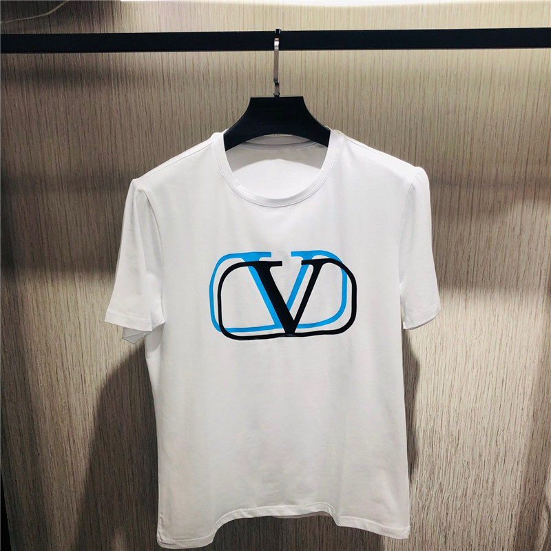 

High Quality brand New Color Fashion logo Crew Neck T-shirt Summer New Men Women Tee Hip Hop Casual T-shirt. H1, White;black
