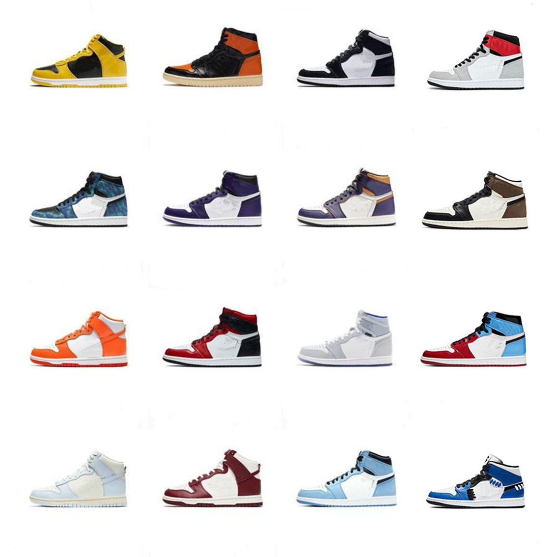 

2021 Basketball Shoes Jumpman Og Alta Pinho Verde Preto Corte Roxo Royal Come Tee NC Obsidian UNC Game Basket ball Sneakers Treinadores, Box