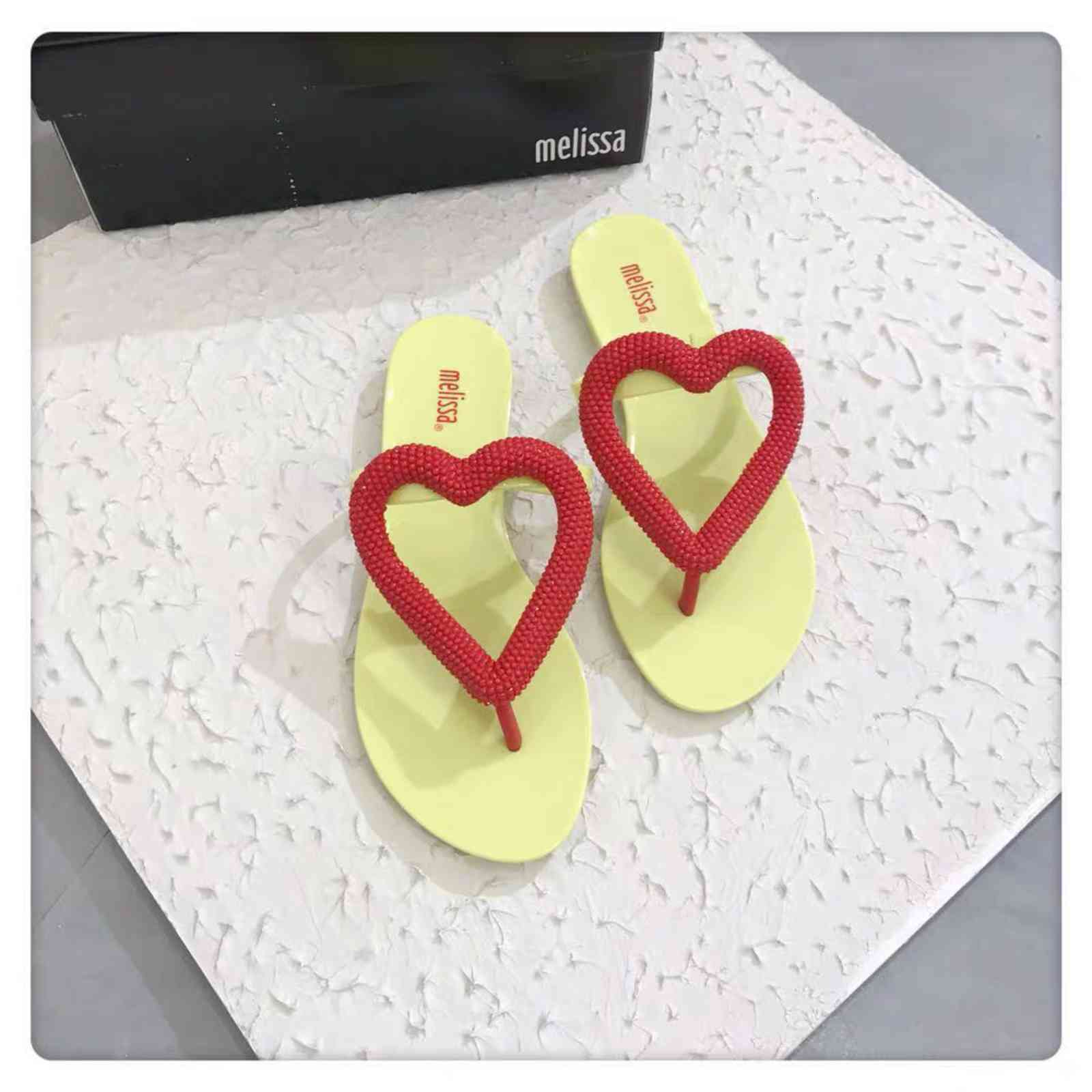 

Sandals Melissa flip flops beach woman will see shoes inside - women sandals ladies slippers CNFY, 1# shoe box