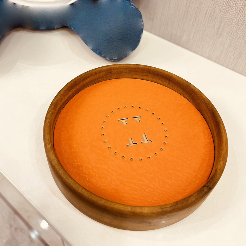 

2022 Creative pizza bamboo tea tray Simple wooden Round waterproof tray for kitchen sundries storage