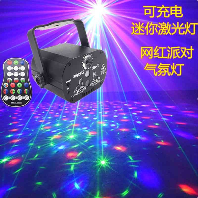 

2021 mini laser 60 pattern USB star top KTV bar atmosphere lamp household colorful flash
