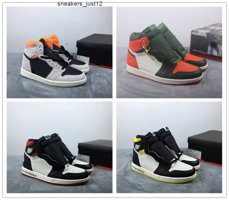 

1 High OG NRG Not For Resale yellow Varsity Red Men Basketball Shoes 1s Neutral Grey SoleFly x Orange Fir Mens Sports Sneakers