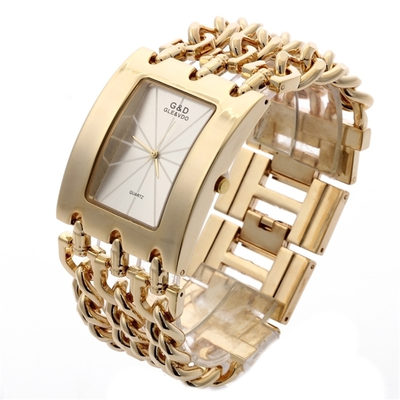 

G&D Women's Watches Luxury Brand Gold Fashion Casual Quartz Wristwatch Ladies Dress Watch Relogio Feminino Clock Reloj Mujer 201216, Model 9