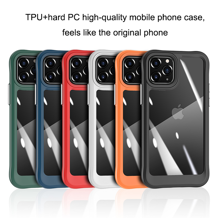 

TPU Hard PC 2 In 1 Shockproof Clear Cell Phone Cases For iPhone 13Pro Max 12 11 Xs Xr 8Plus Samsung Galaxy A32 A12 A42 A52 A72 A82, Black