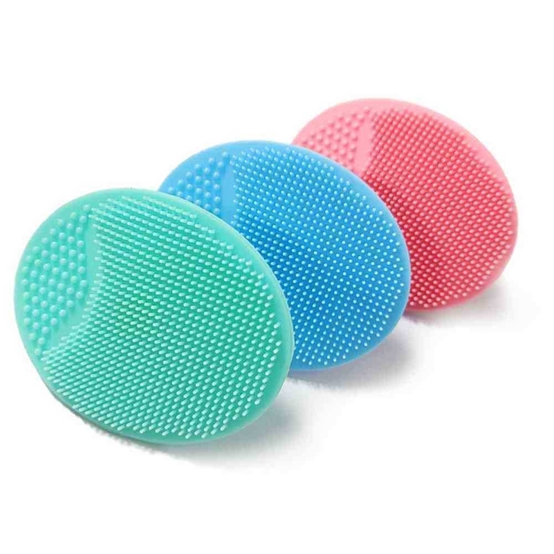 

Soft Silicone Face Scrubber Facial Cleansing Brush Exfoliator Shampoo Shower Brushes Women Kids Body Face Washing Massage Massager Newborn Hair Comb H1127IW8