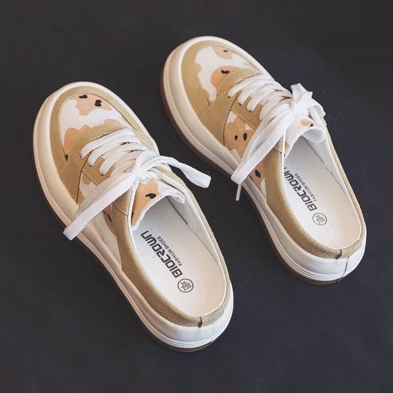 

Slippers 2021 Summer Fashion Color Matching Half-Drag Women's Flat-Bottomed Soft-Bottomed Comfortable Casual, Black