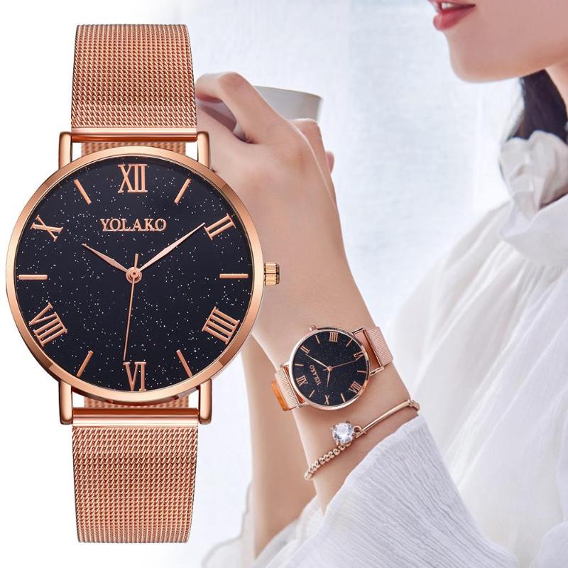 

Wristwatches Students Lovers Lady Watches Personality Trends Simple Top Brand High Quality Fashion Watch Orologio Donna Ceasuri &50, Gold