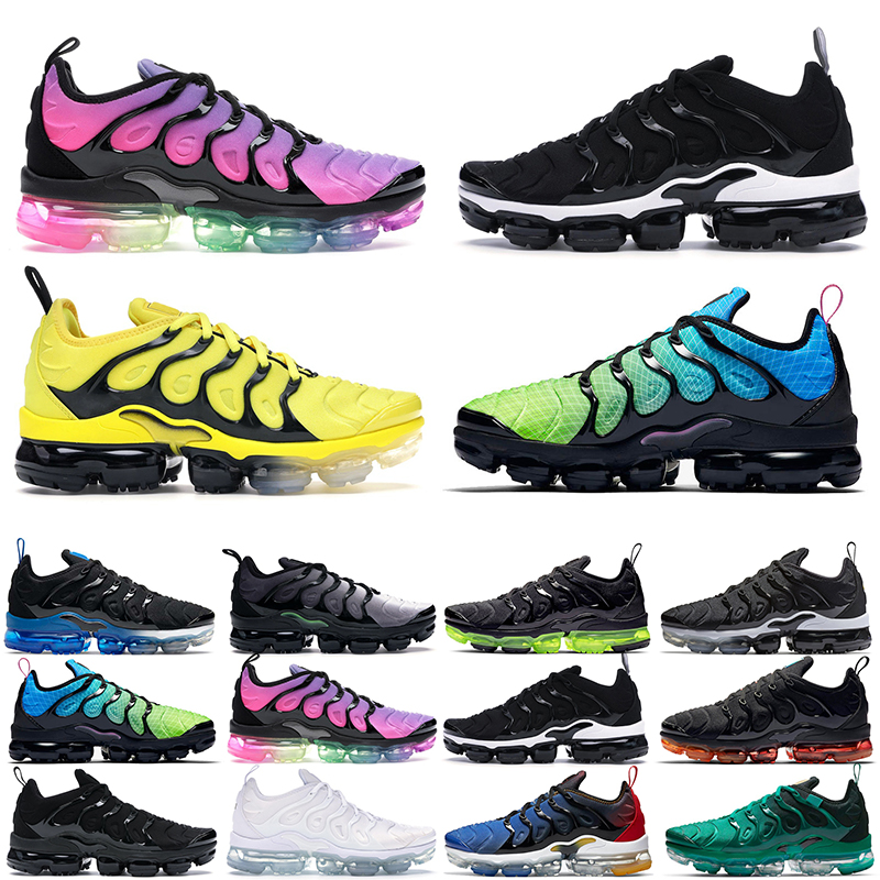 

men women tn plus running shoes Triple Black white Psychic Pink Pure Platinum Summer Gradient Sunset beige mens trainers outdoor sports sneakers size 36-45, 10