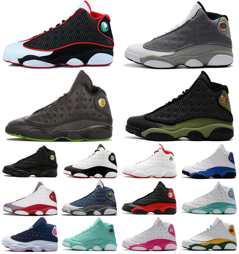 

Jumpman 13 13s women mens basketball shoes flint lucky green reverse he got game low pure platinum chris Paul Away court purple men sports sneakers, As photo 27