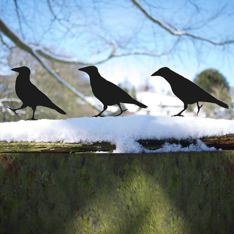 

Crow Statue Garden Signs Metal Bird Sculpture Decoration Outdoor Art Figurine Gift Gardening Home Decor Decoracion Jardin Decorations