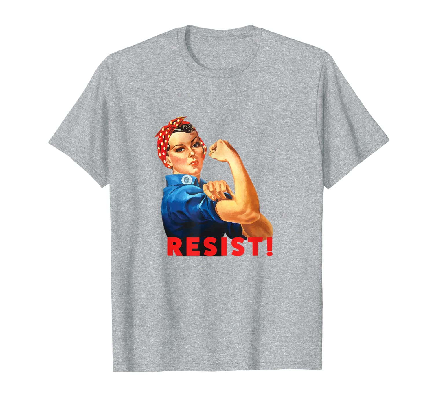 

rosie resist activism resistance strength feminism t-shirt, White;black