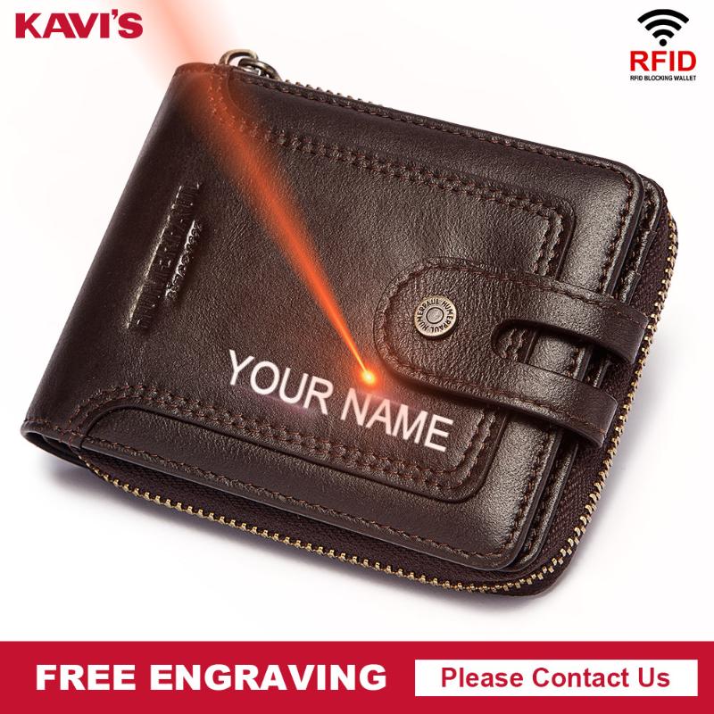 

Genuine Leather Wallet Men Coin Purse Male Cuzdan Small Walet Portomonee Rfid PORTFOLIO Vallet Perse Card Holder Engraving Wallets, Red;black