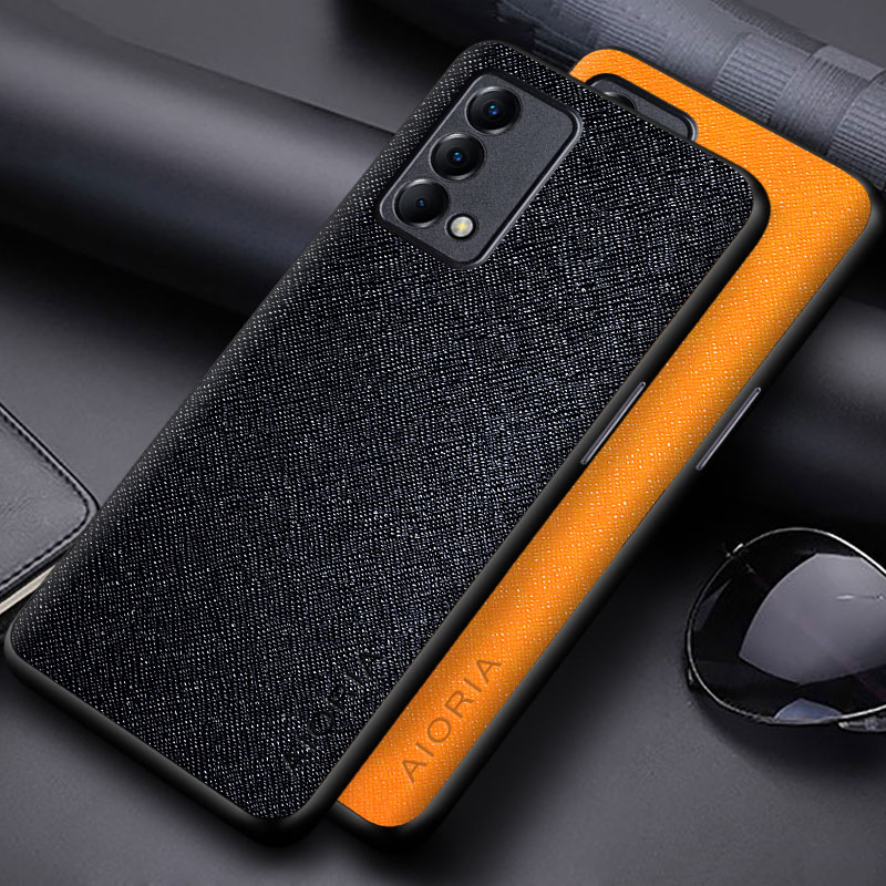 

Cases Oppo Realme Gt Master Editie Coque Met Beknopte En Atmosferische Kruis Patroon Ontwerp Cover, Black