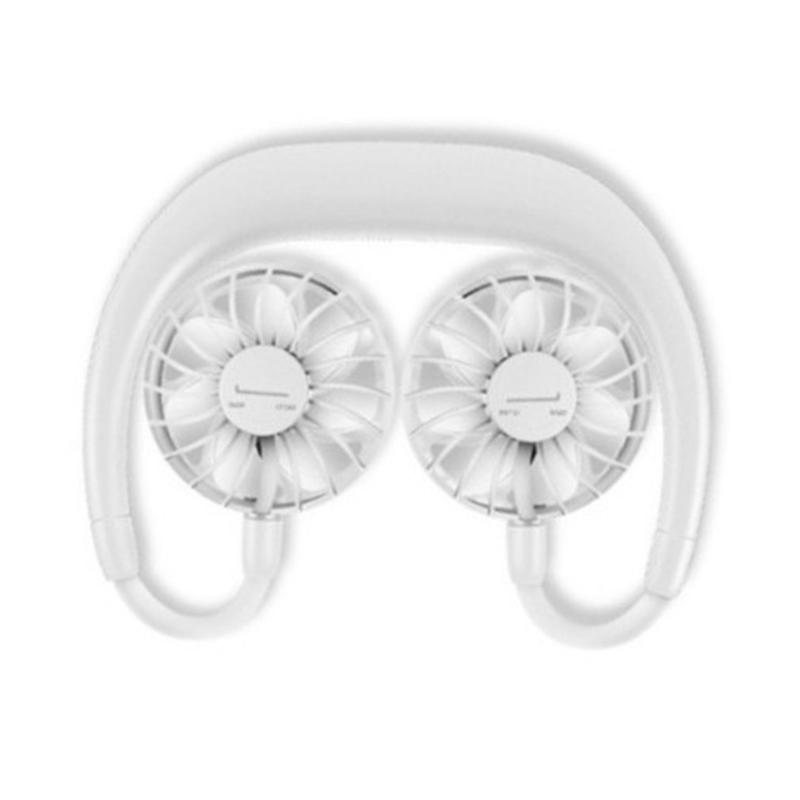 

Electric Fans 3-leaf Sports Wear Hanging Neck Fan First Generation Plastic Ordinary Round 360 Degree Rotation Refrigeration