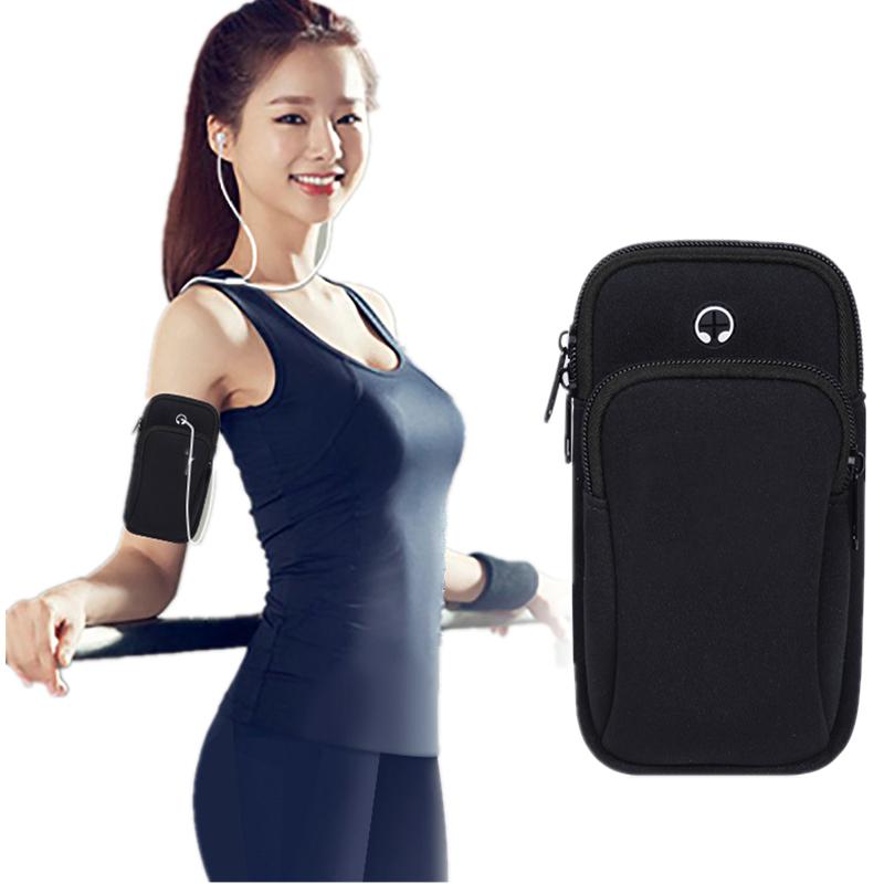 

Outdoor Bags Sports Running Bag Waterproof Neoprene Cycling Shoulder Pocket Arm Mobile Phone Case Bodybuilding Fitness Gym Equipment