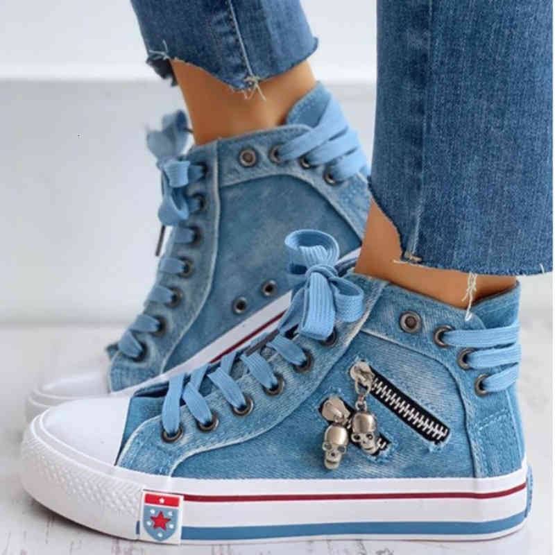 

Dress Shos Sapatos fmininos d lona jans, calçados lisos chiqu para mulhrs, com zípr rspirávl sm salto, RVS8, Black