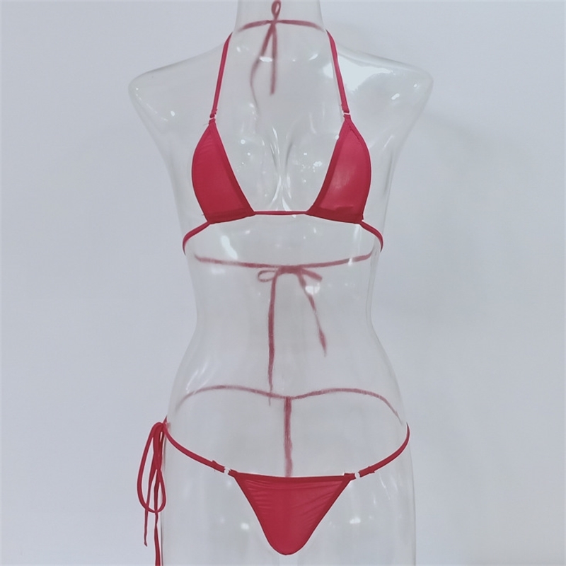 

Sexy underwear three point bikini sexy swimsuit fun suit, Red