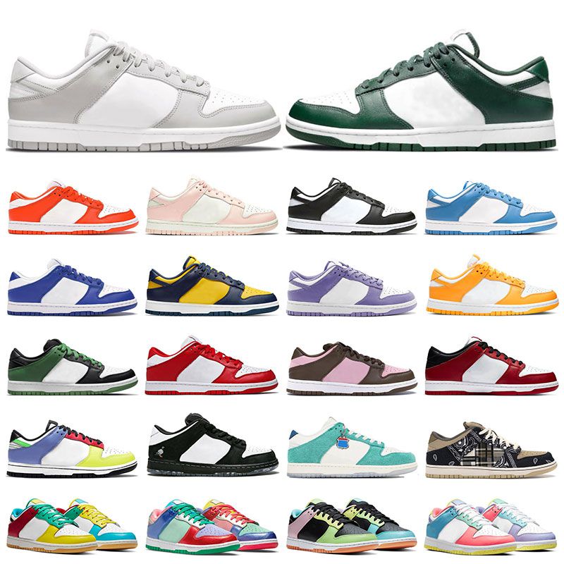 

men shoes low sneakers Black White Coast Orange Pearl Varsity Green Grey Fog University Blue Cherry Syracuse women outdoor sports trainers, 28 36-40