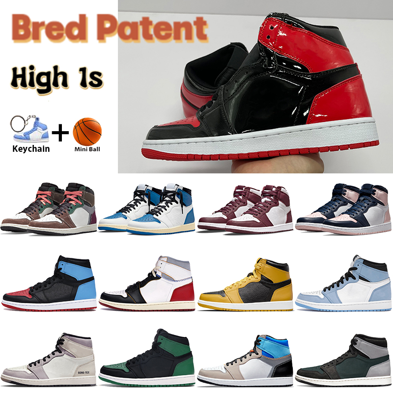 

Bred Patent 1 1s Men Basketball Shoes 11 Cool Grey Hand Crafted Atmosphere Dark Mocha Seafoam University Blue Bordeaux Sneakers Mens Sports Trainers