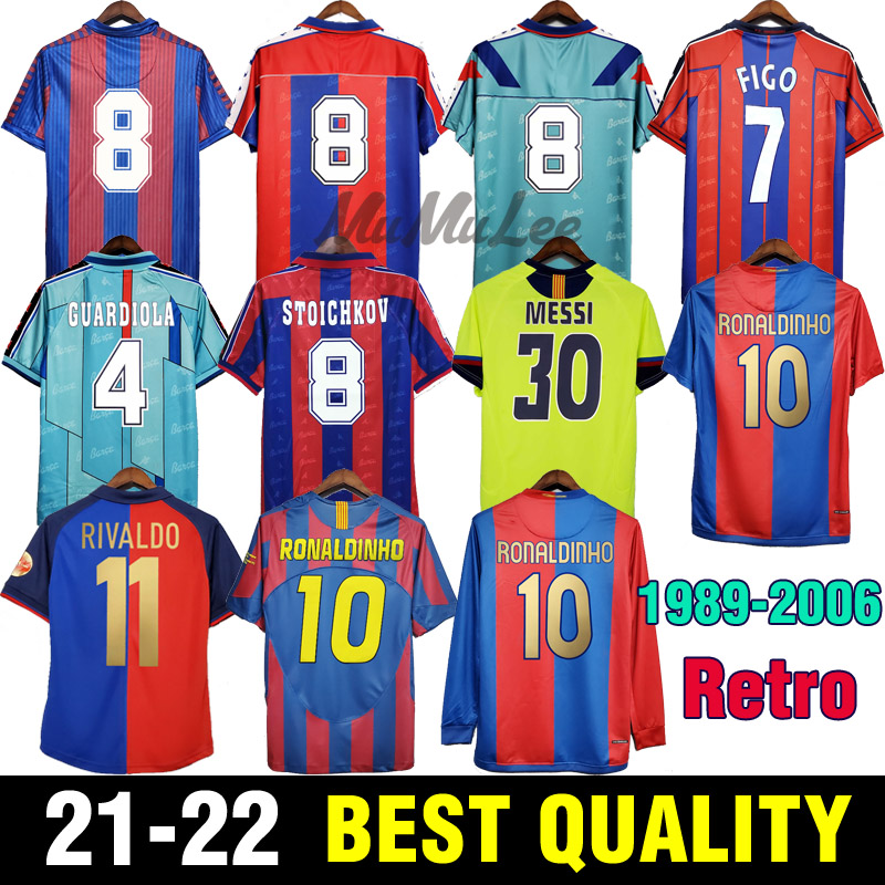 

1989 92 95 Retro STOICHKOV Soccer Jersey FIGO GUARDIOLA 96 97 98 Football shirts RONALDINHO RIVALDO 1999 2000 RONALDO XAVI 05 06 SAVIOLA 07 vintage