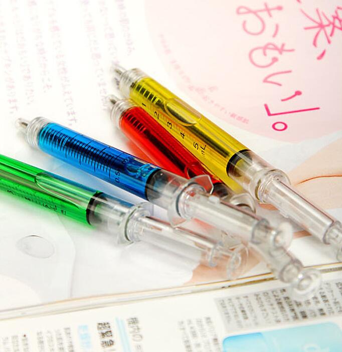 

Cute Gel Pens 0.7mm Blue ink Cartoon Desinger Image Syringe Creative Student School Office Business Industrial Supply Gifts Writing Supplies