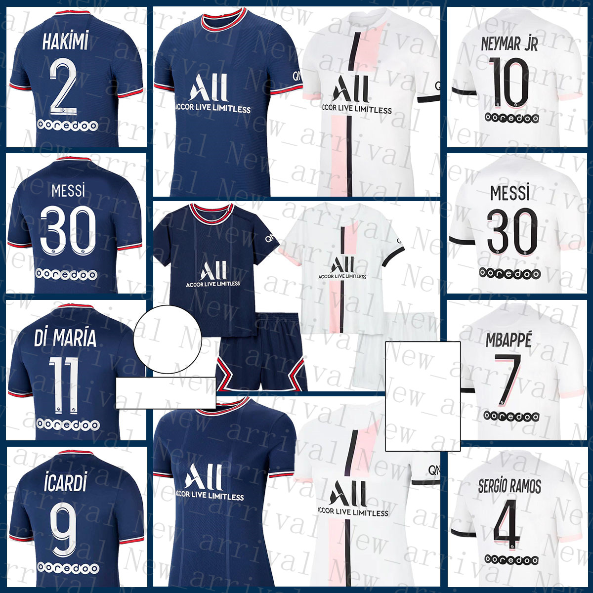 

Soccer Jersey PSGParisSaintGermainMens MESSI #30 Women MBAPPE #7 Kids Kits HAKIMI #2 Uniforms SERGIO RAMOS #4 DI MARIA #11 WIJNALDUM #18 KIMPEMBE #3 Purple, Kids kits-bali