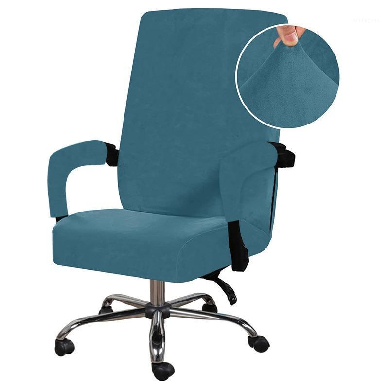 

Chair Covers Elastic Game Velvet Stretch Home Office Cover Computer Washable Armchair Protection Lift Slipcover