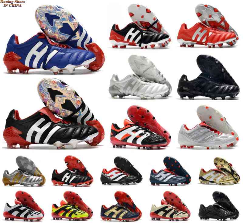 

Men Predator 20+ Mutator Mania Tormentor Accelerator Electricity Precision 20+x FG Beckham DB Zidane ZZ Soccer Shoes Cleats Football Boots21, 3 fg