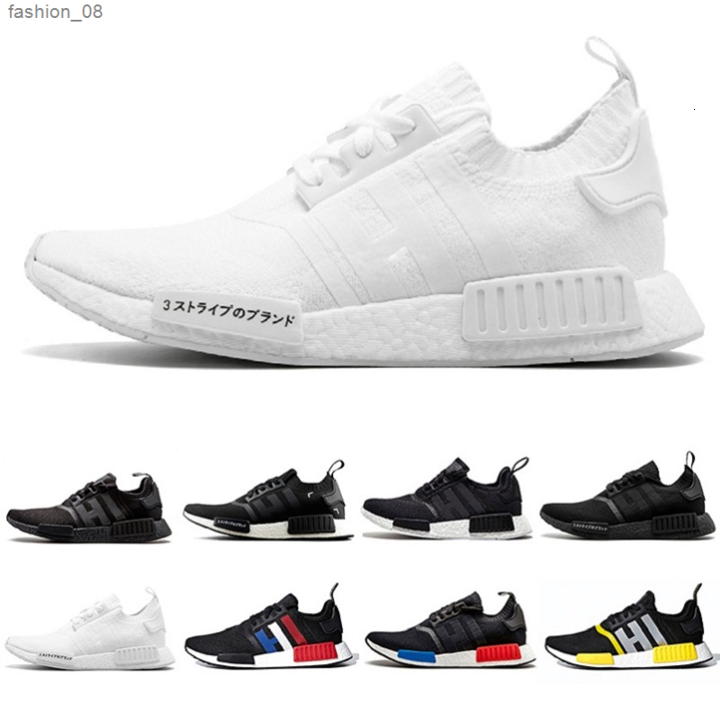 

New 2021 Arrival Japan OG Classic NMD R1 Mens Running Shoes Red Marble Triple white Tri-Color Thunder Men Women mastermind Sports Sneakers