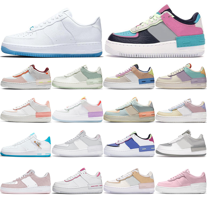 

with free socks 2021 Discount Classic Men Women Running Shoes Sports Skateboarding Ones Shoe Low Cut LX UV sunset pluse Tropical Twist star Outdoor Trainers Sneakers, 15 spruce aura 36-45