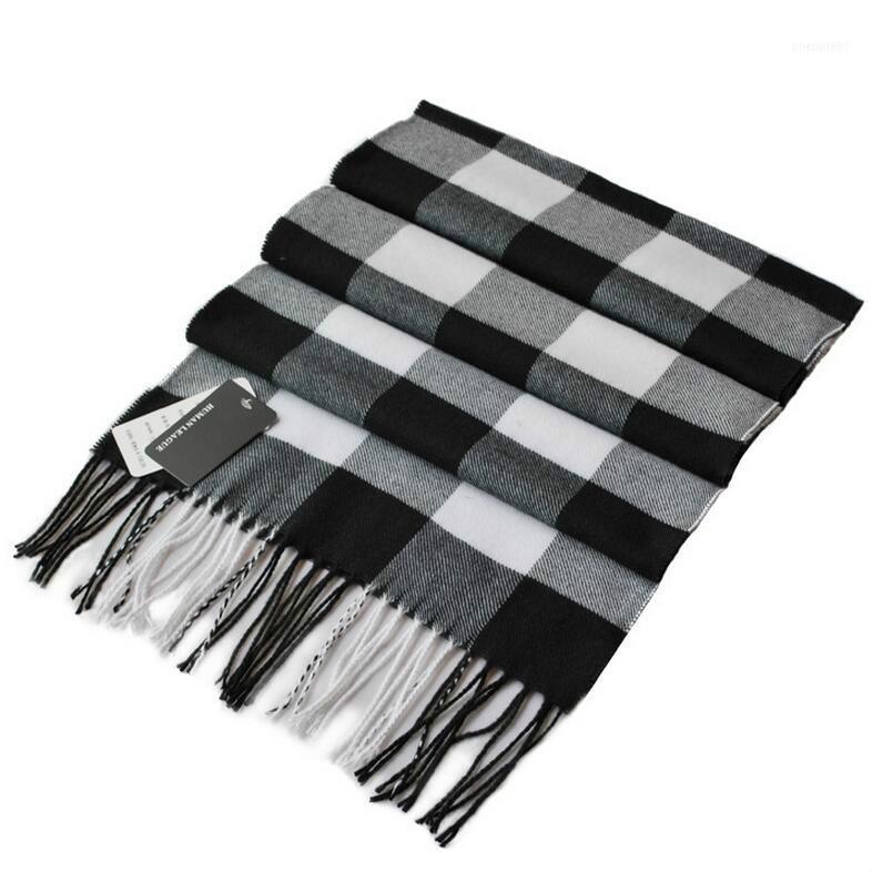 

Scarves 2021 Korean Fashion Shawl Europe Plaid Men And Women Couple Winter Warm Cashmere Scarf Scottish Tartan Shawl1