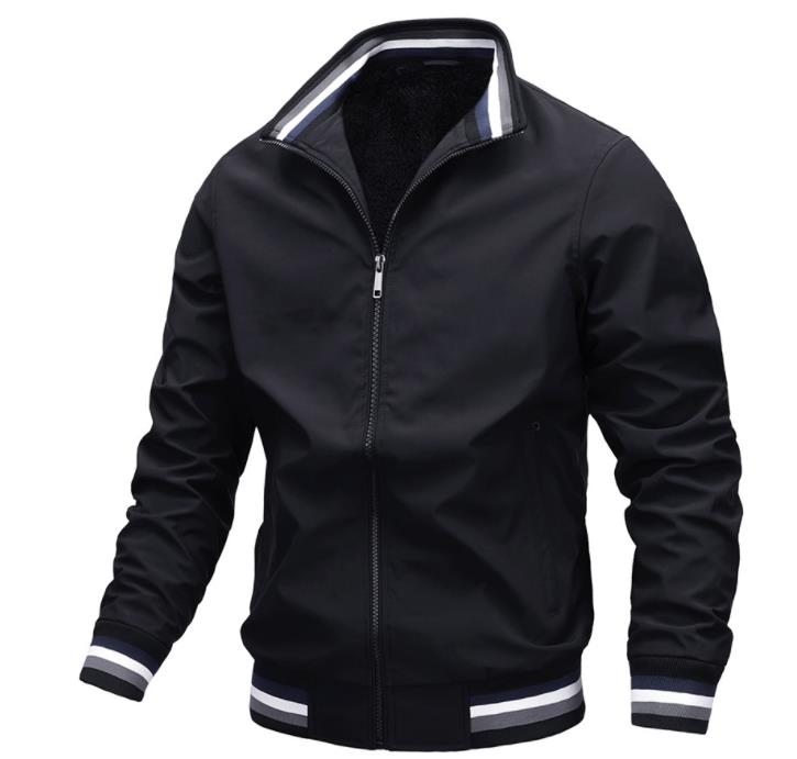 

Men Outdoor Hiking Jackets Waterproof Hooded Windbreaker Coat Autumn New Casual Jacket, White02