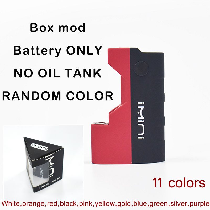 

IMINI Battery Box Mod 510 Thread Batteries with USB charger Black Blister Vaping Cartridge packaging 500mah Build-in Electronic Cigarettes
