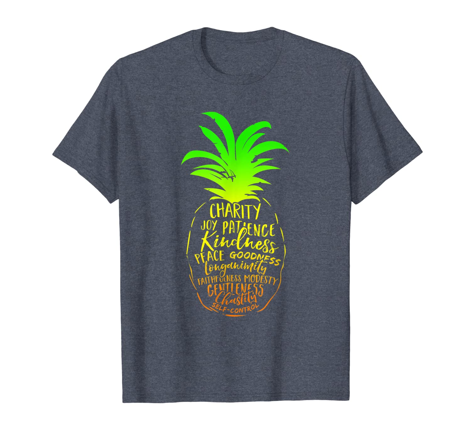 

holy spirit shirt - catholic shirt - pineapple art, White;black