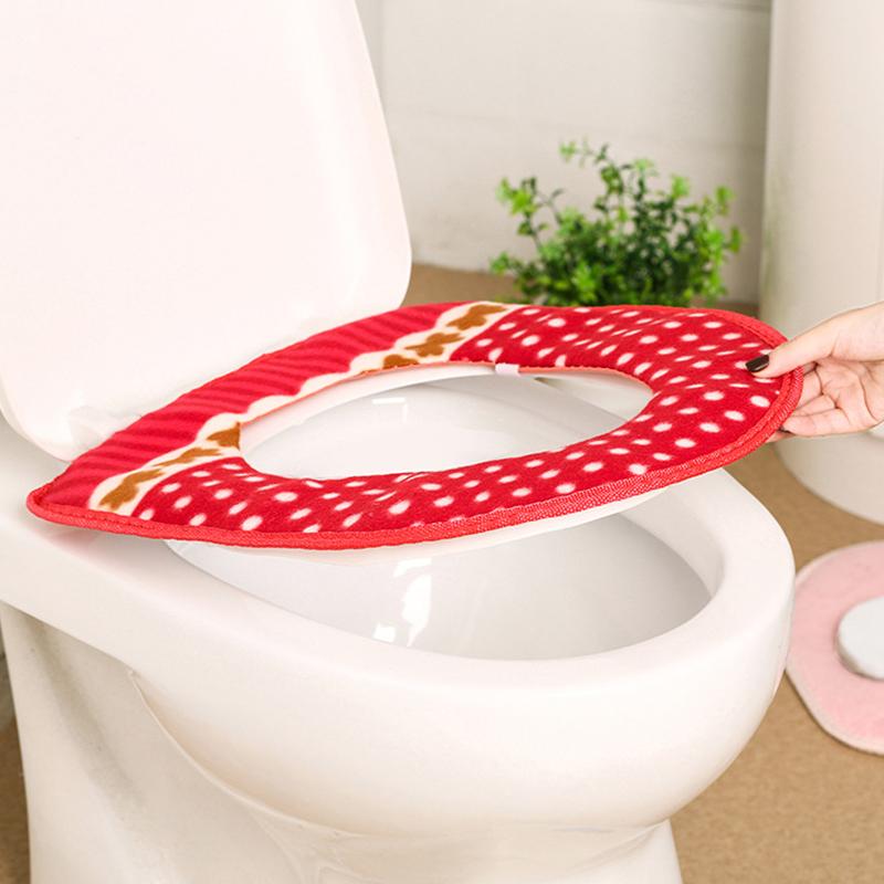 

Soft Warm Plush Toilet Covers Comfortable Bathroom Seat Pads For Accessaries Home Decoration