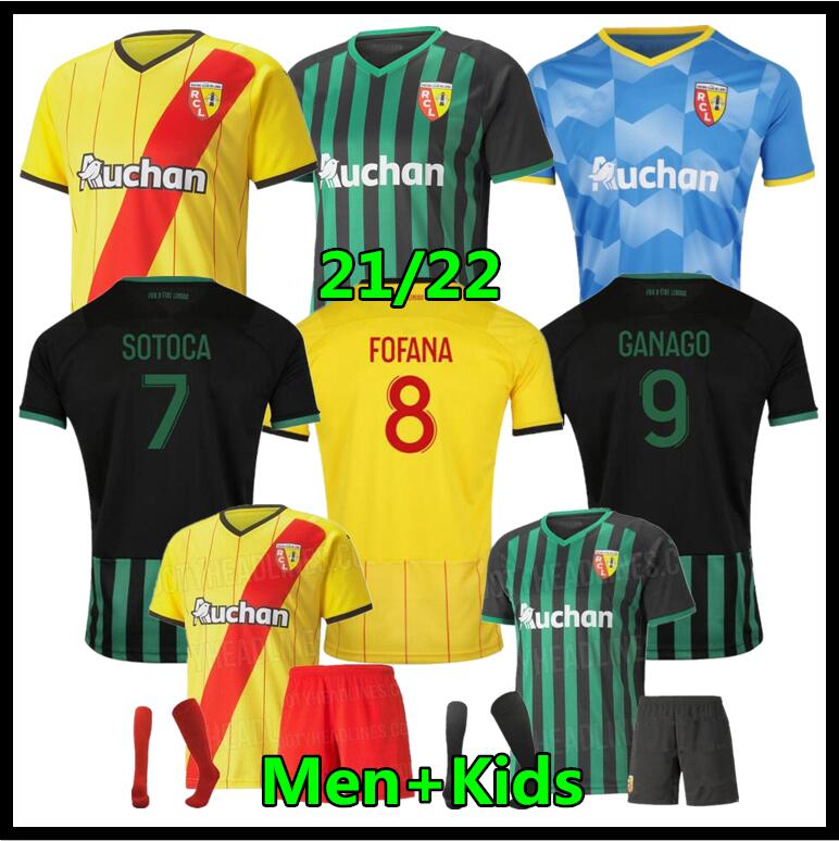 

maillot 21 22 RC Lens soccer jerseys KAKUTA GANAGO SOTOCA FOFANA GRADIT FORTES BANZA CAHUZAC DOUCOURE 2021 2022 Football Shirts TOPS men kids Kits Equipment home AWAY, Green