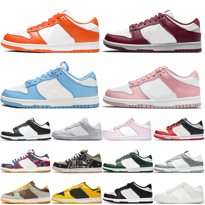 

2022 OG UNC Men Women Designer Casual Shoes Syracuse Bordeaux Purple Pulse Coast Spartan Green Laser Orange Chunky Dunky Sports Sneakers Shimmer Trainers, D24 36-45 valentine day