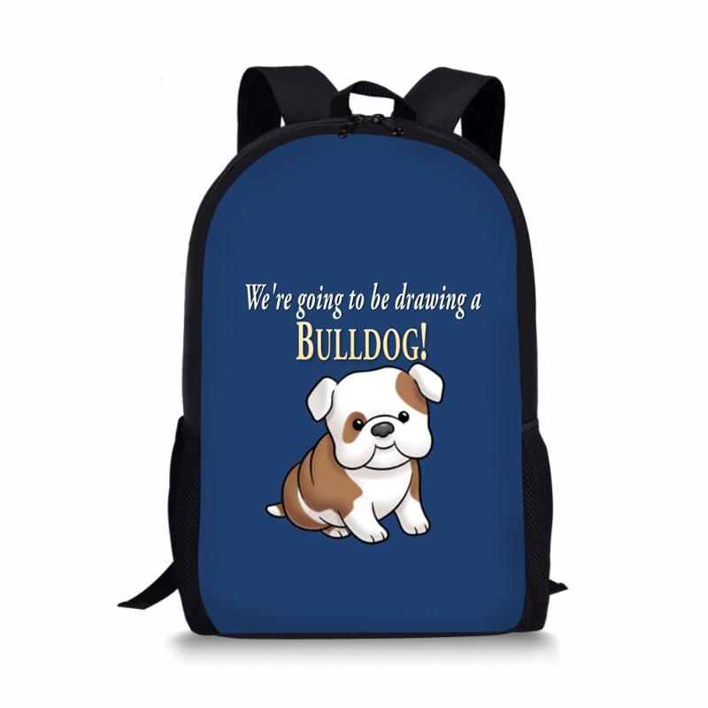 

Cartoon Pug Dog 3D Printing Children School Bags For Teenager Boys Girls Backpack Kid Bookbag Student Book Bag Schoolbag