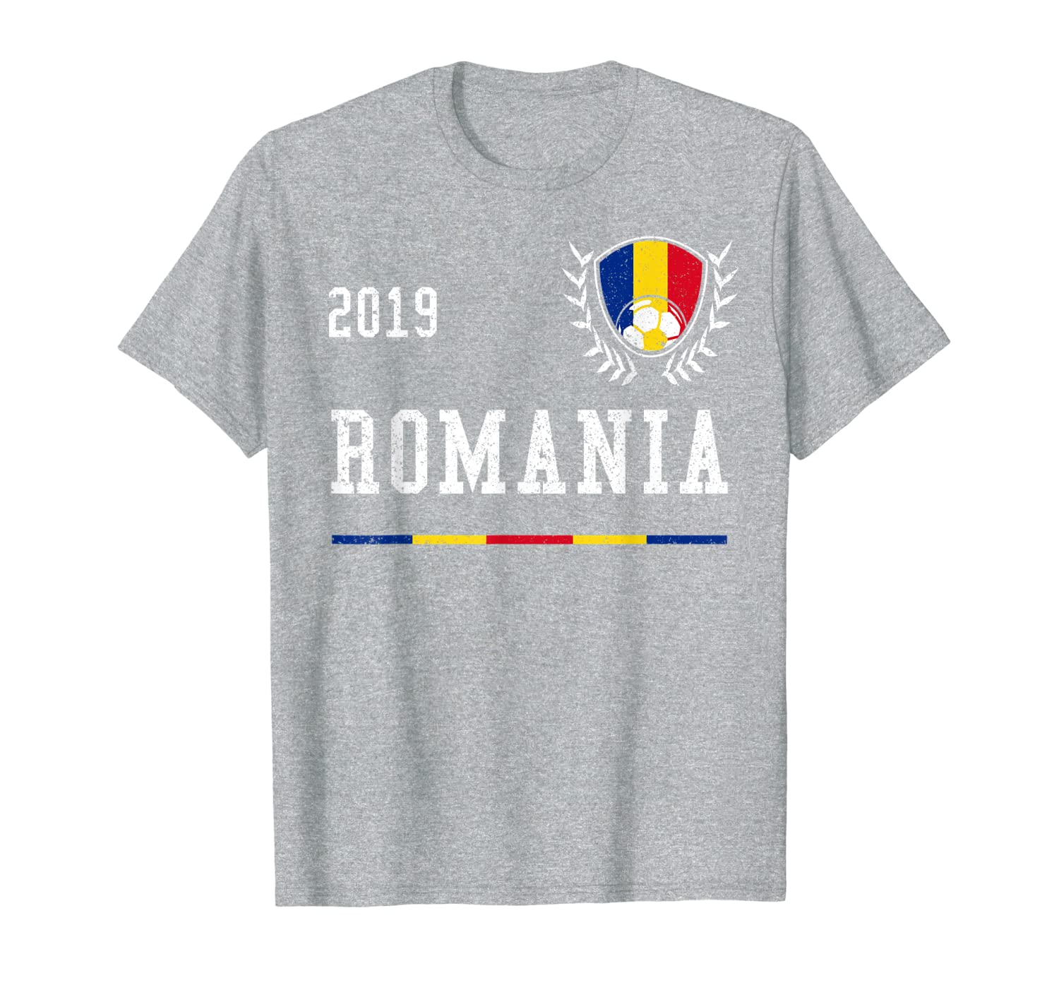 

Romania Football Jersey 2019 Romanian Soccer Jersey T-Shirt, White;black