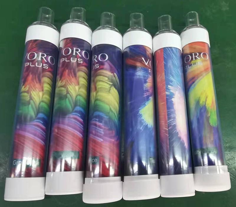 

Voro Plus Rechargeable Disposable Vape Pen E Cigarette Device with RGB Light 650mAh Battery 4.8ml Cartridges Prefill 3300 Puffs Glowing Vapes Kit