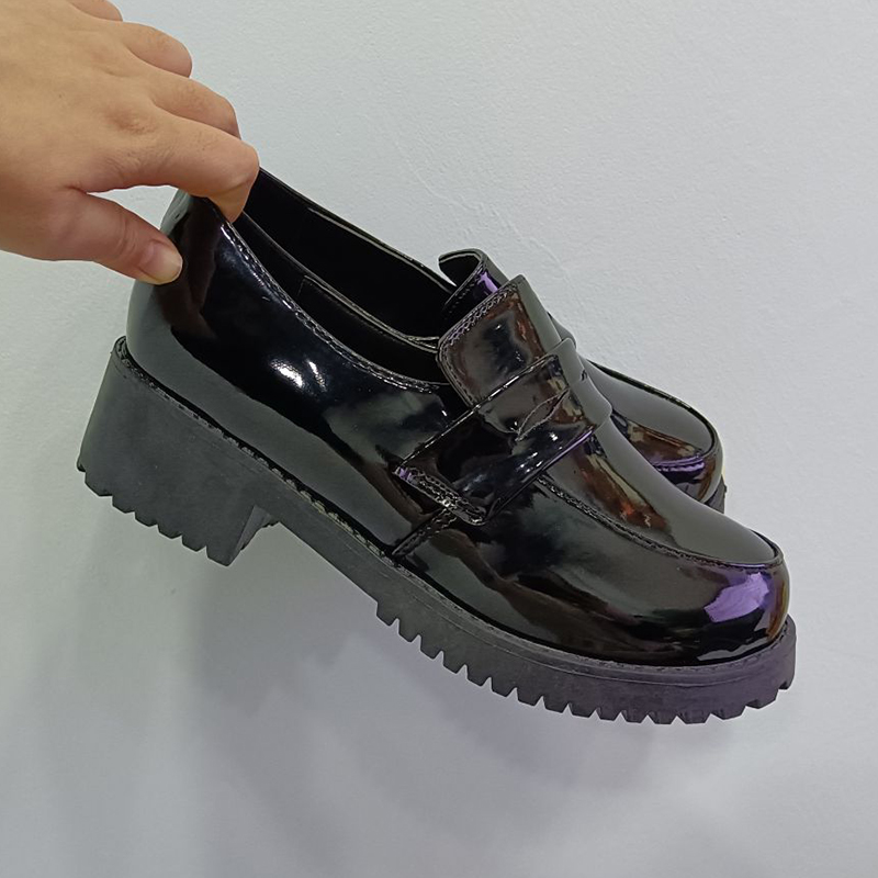 

Cute Lolita Girl Women Maid Shoes Round Toe lolita Shoes Japanese JK High School Uniform Kawaii Anime Cosplay low Heel shoes, 01