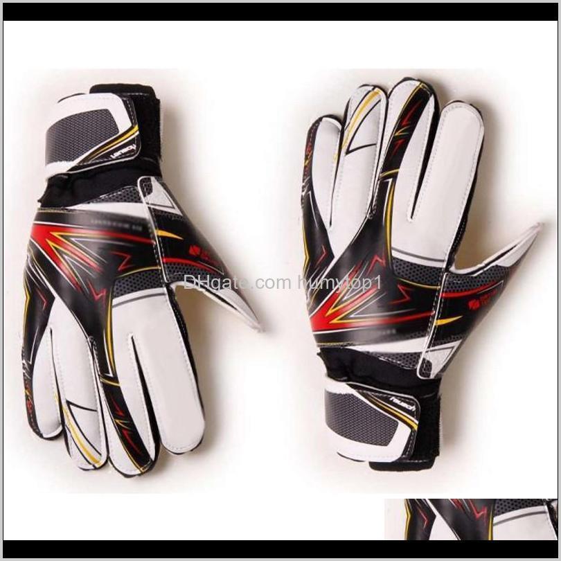 

Athletic Outdoor As Sports & Outdoorschildren Goalie Pro Football Finger Protection Goalkeeper Gloves For Kids Junior Soer Training Anti-Sli, Red