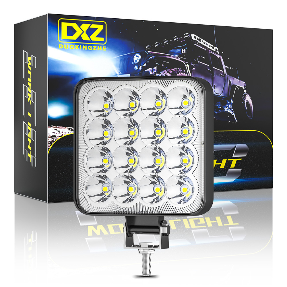 

16 LED Work Light Bar 48W 3030LED Square Bright Spotlight for Offroad SUV ATV Tractor Boat Trucks Excavator Headlights Lighting