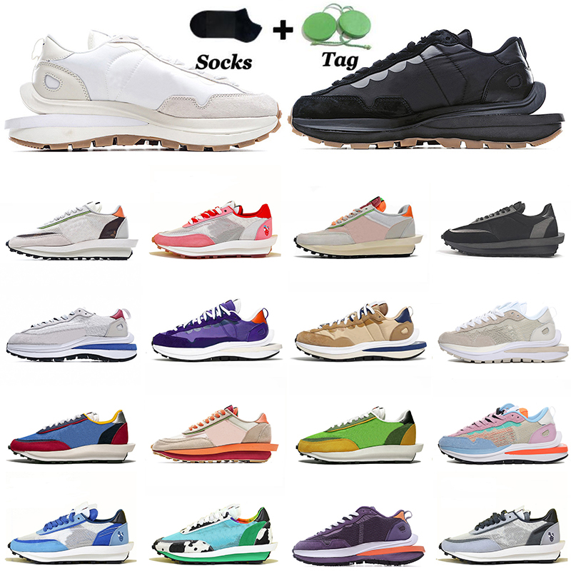 

S2022 acais LDV Waffle VaporWaffle Pegasus Running Shoes Mens Womens Dark Iris Nylon White Off Black NYC Pigeon Fragment Chunky Dunky Trainers Sports Sneakers, W2 sail (1)