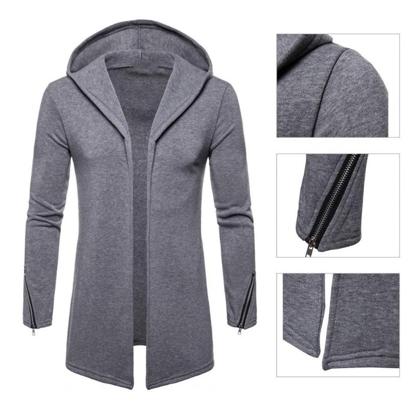 

Men's Jackets Casual Coat Zipper Cuff Stylish Slim Fit, Black