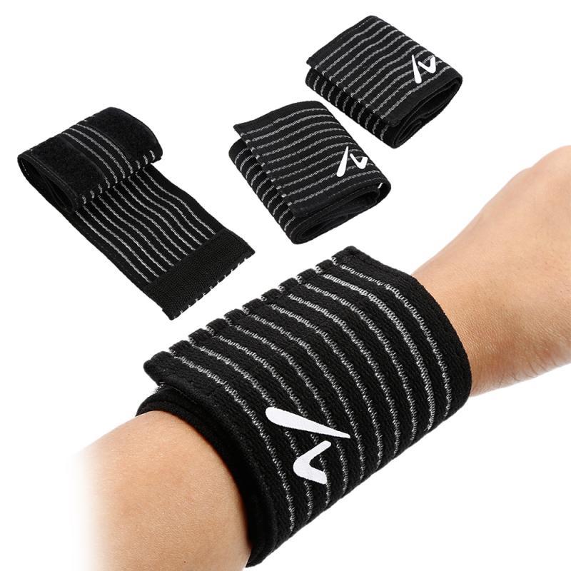 

Sports Compression Pad Hand Arm Wrist Protective Support With High Flexibility Pressure Bodybuilding Exercise Wristband (a Pair, Black;red