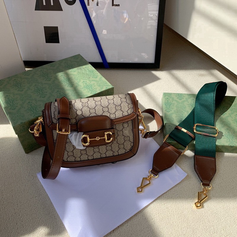 

1955 Horsebit Vintage Saddle shoulder crossbody bags nano totes women messenger bag designer handbags GGLVYSLLouisVittonVutton clutch wallets, Add box