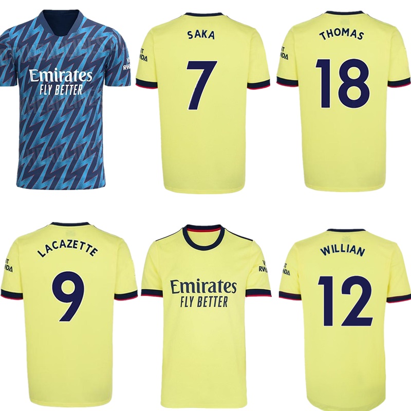 

Arsen soccer jersey fan Gunners 21/22 ØDEGAARD PEPE SAKA THOMAS WILLIAN NICOLAS TIERNEY 2021 2022 football shirt men + Kids kit