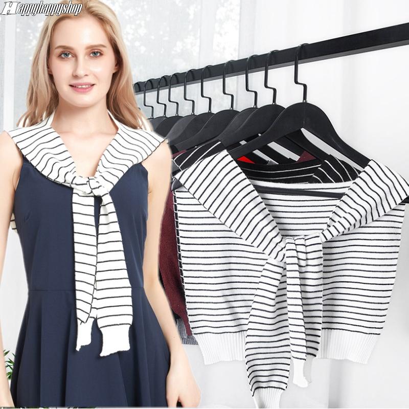 

Scarves Winter Women Knitted False Collar Shawl Fake Collars Small Cape Shoulder Wrap Girls Detachable Shirt Neck Scarf